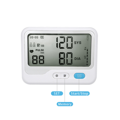 ABS médico LCD dos monitores da pressão sanguínea da casa de AC1.5V