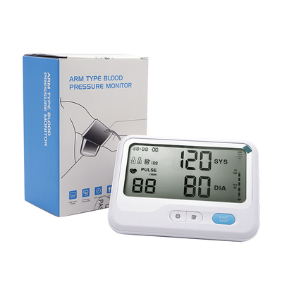 ABS médico LCD dos monitores da pressão sanguínea da casa de AC1.5V