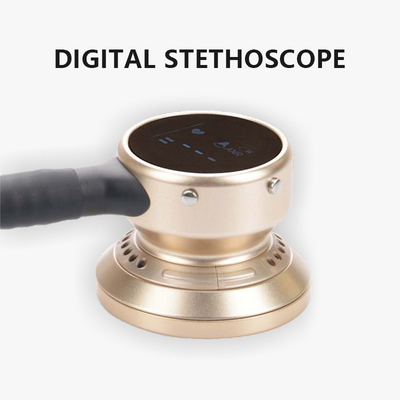 Estetoscópio digital de aço inoxidável médico equipamento médico inteligente