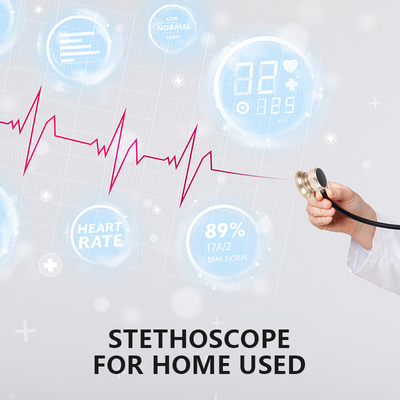 Estetoscópio digital de aço inoxidável médico equipamento médico inteligente