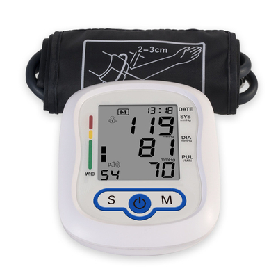 Tipo pressurização inteligente do braço de Digitas do Sphygmomanometer com relatório da voz