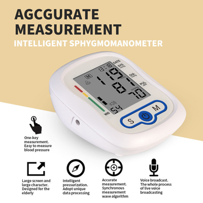 As verificações diárias dirigem o tipo chave do braço do monitor da pressão sanguínea da medida do hospital um